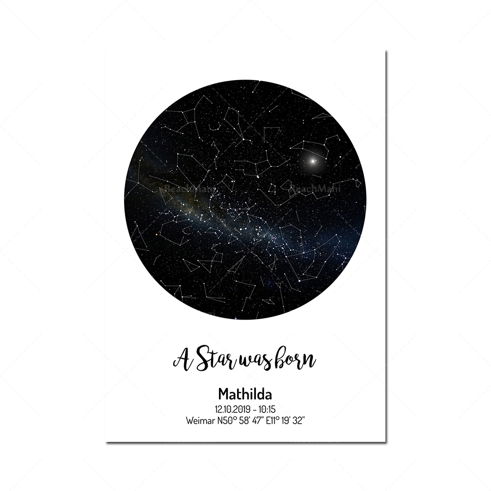 Impressione artificiale delle  - Star Map Poster recensione e prezzo