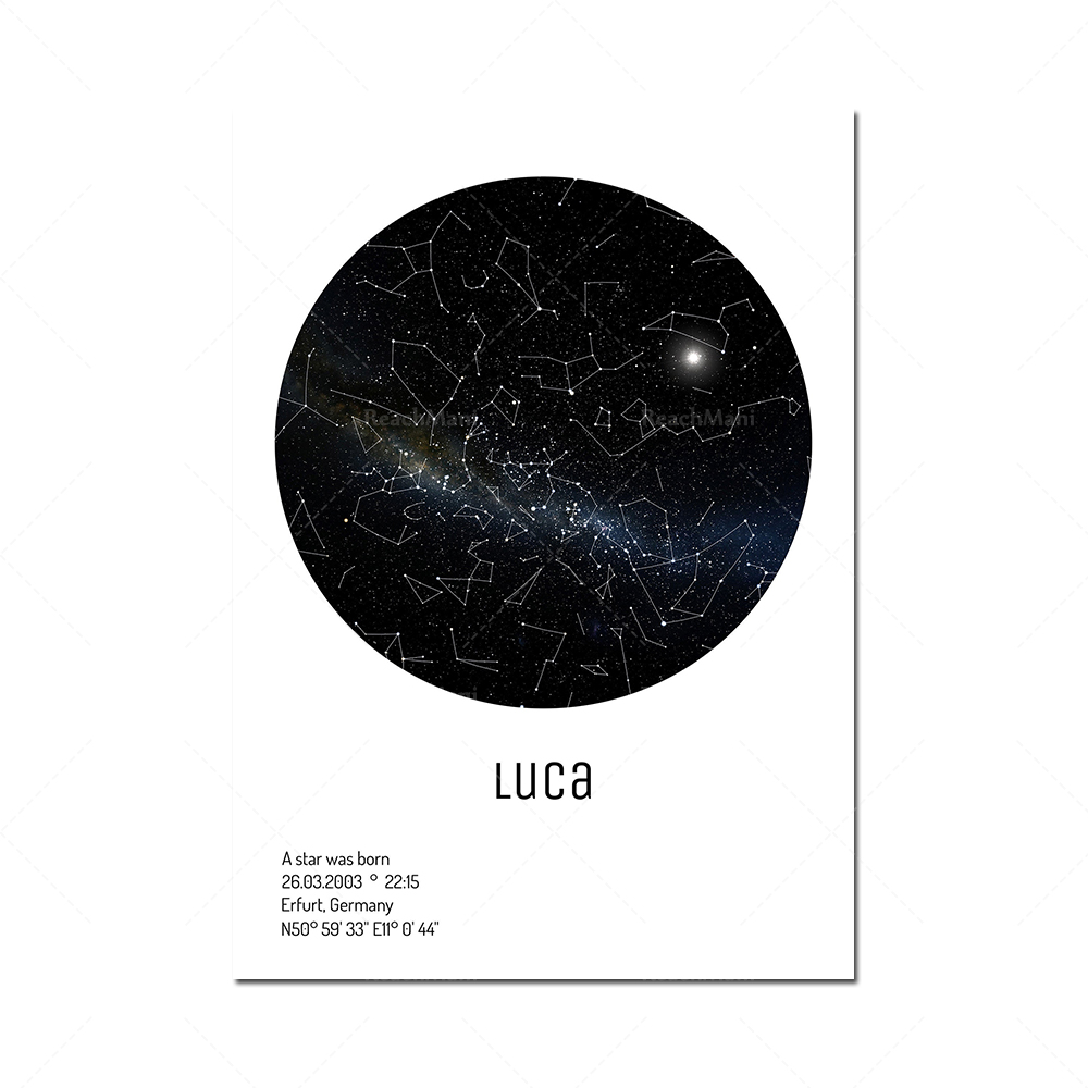Impressione artificiale delle  - Star Map Poster recensione e prezzo